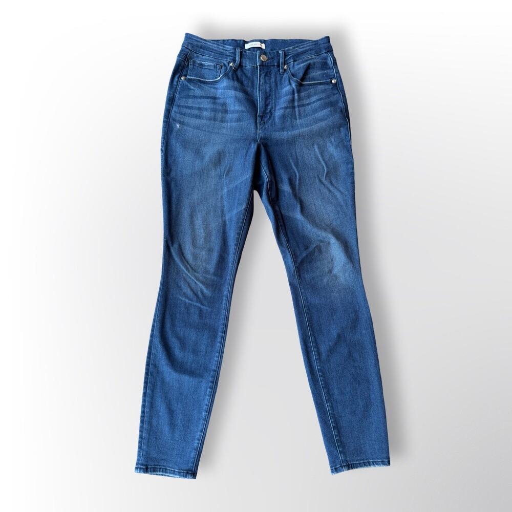 Good American Women's High Rise Skinny Jeans Size 10/30 Blue Denim